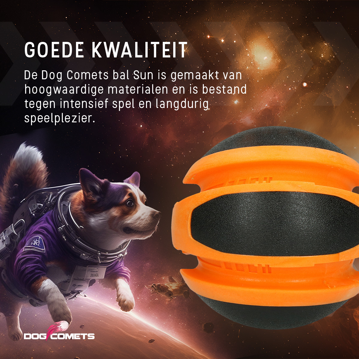 Dog Comets Planets Oranje — afbeelding 6