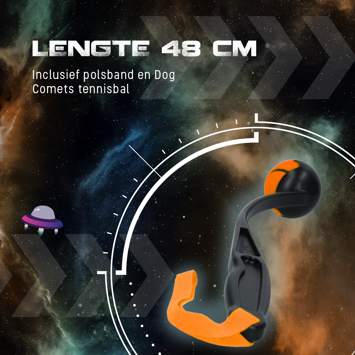 Dog Comets Launcher (Werpstok) Oranje M — afbeelding 5