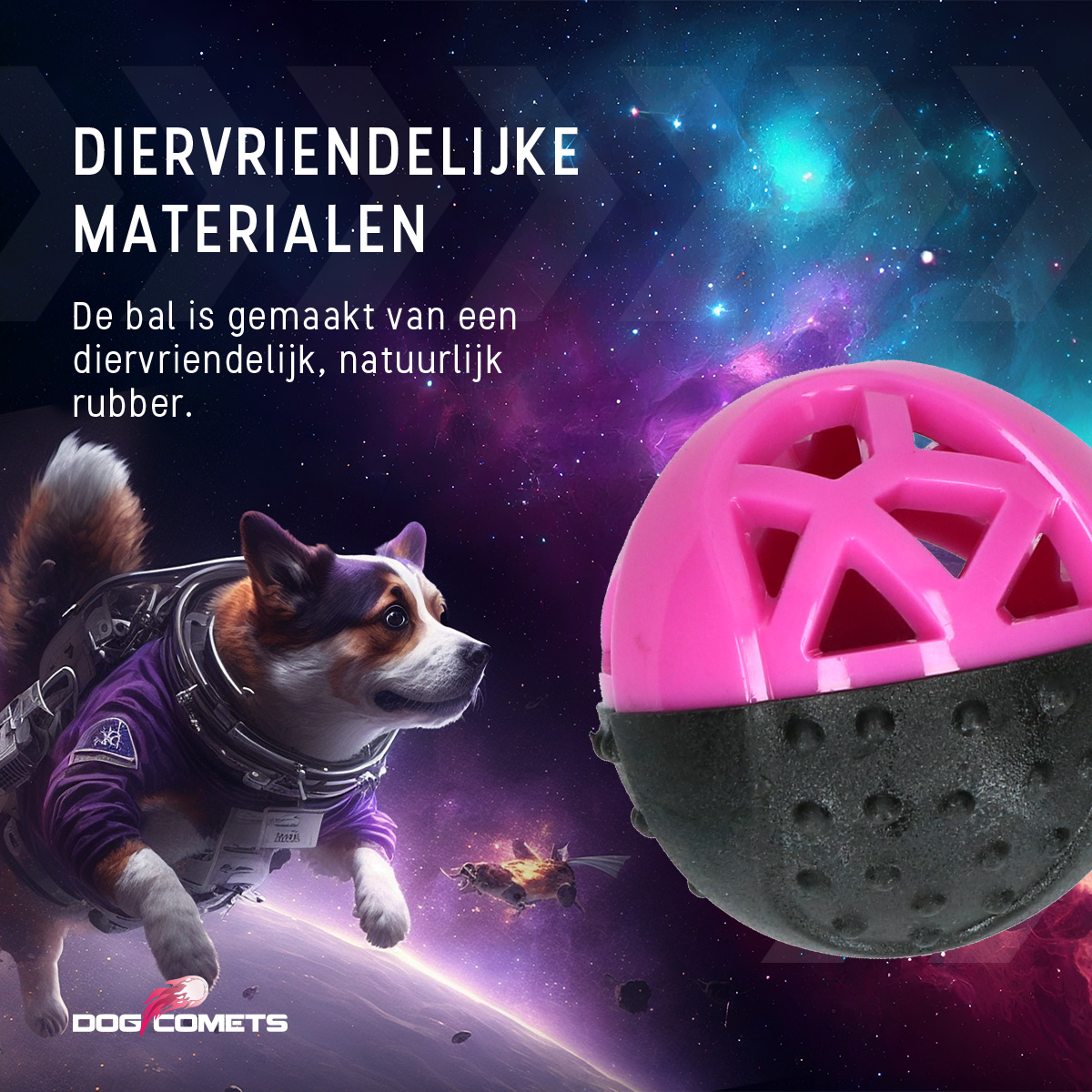 Dog Comets Moonstone Traktatiebal Roze — afbeelding 6