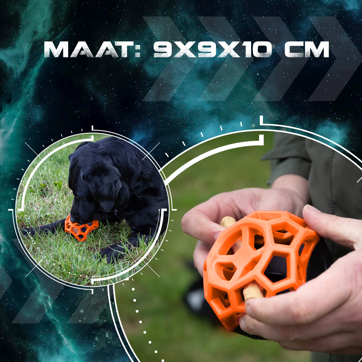 Dog Comets Moonstone Traktatiekubus Oranje — afbeelding 5