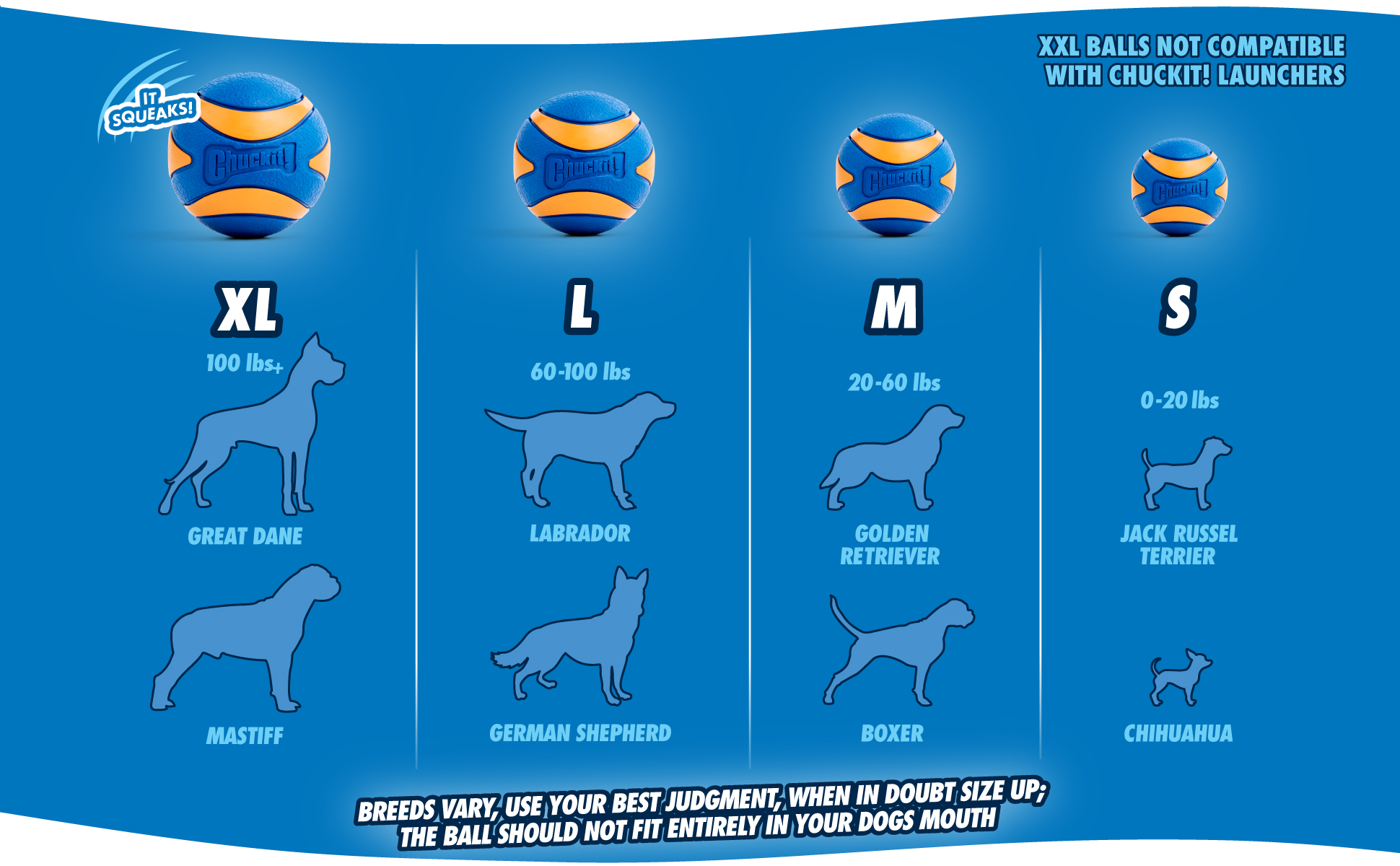 Chuckit! Ultra Squeaker Ball L (1-pack) — afbeelding 4