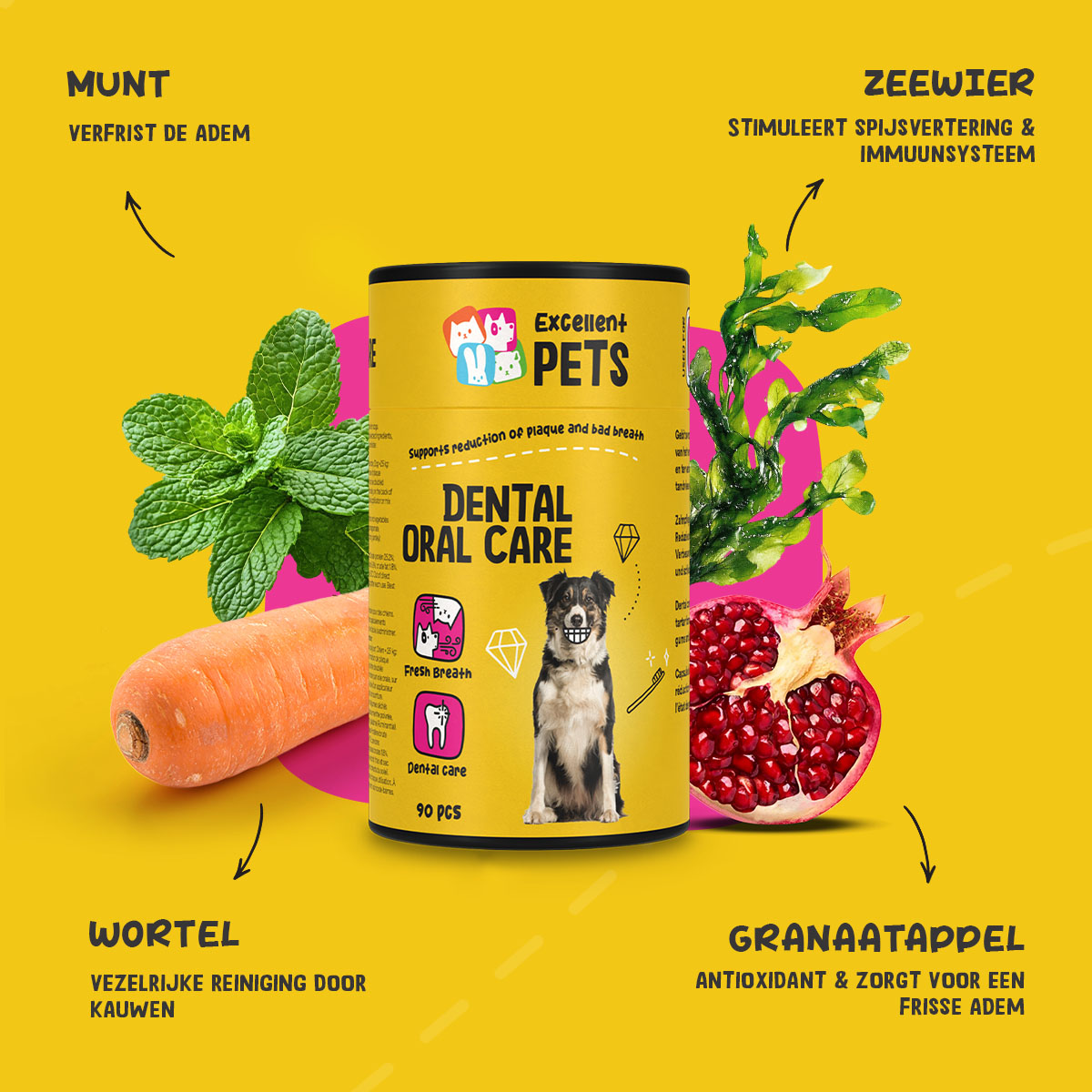 Excellent Pets Dental Oral Care Capsules 90 pcs — afbeelding 6