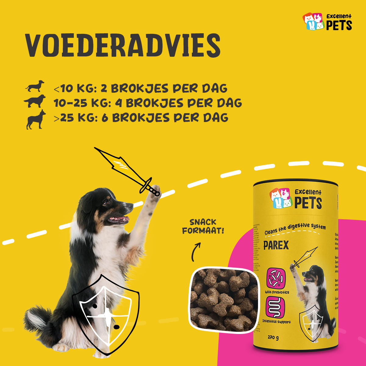 Excellent Pets Dog Parex 270 g — afbeelding 2