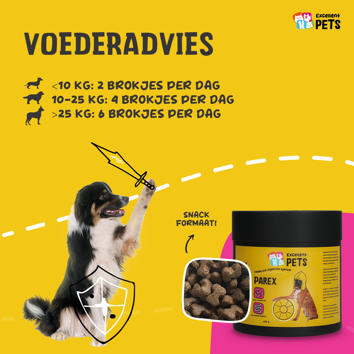 Excellent Pets Dog Parex 630 g — afbeelding 2