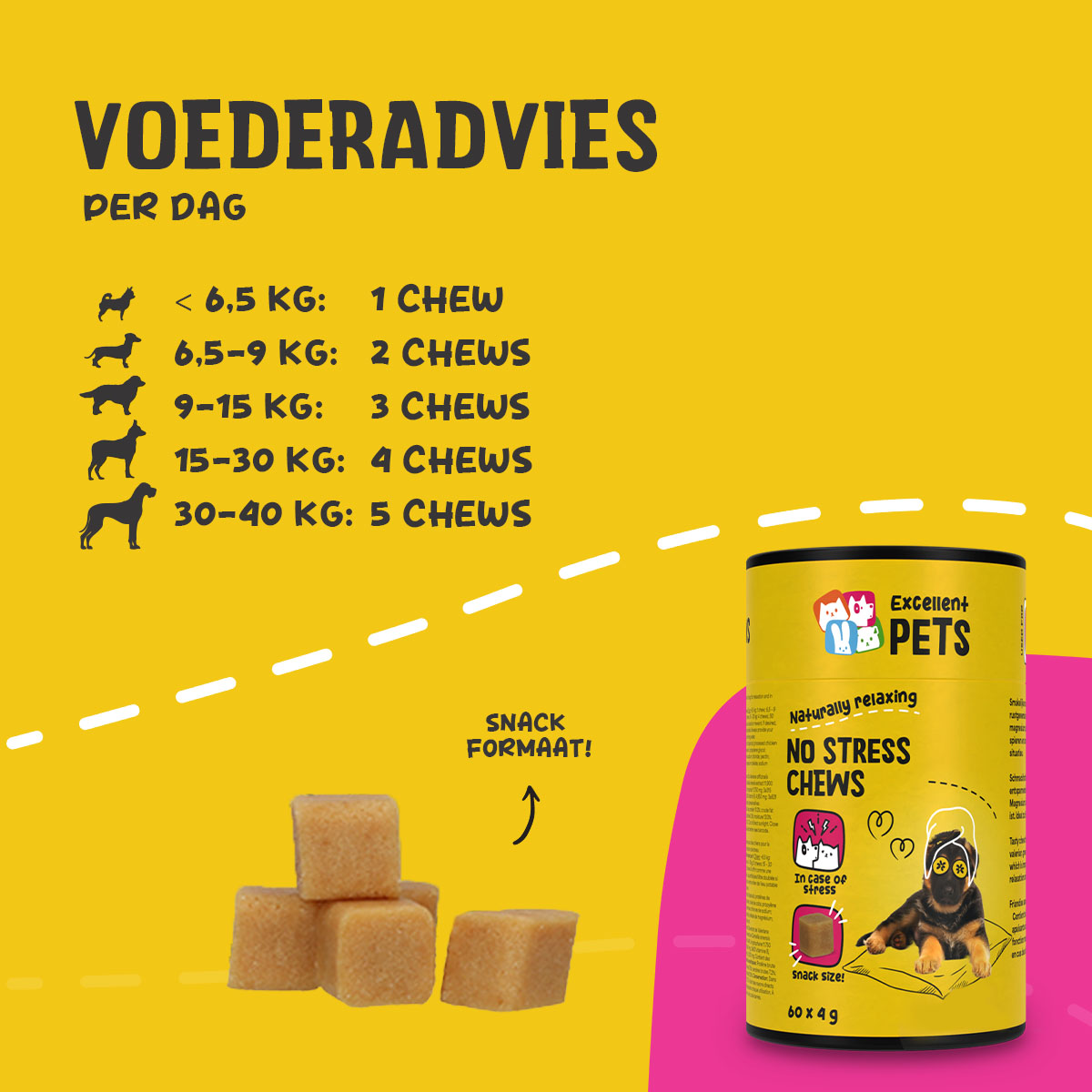 Excellent Pets No Stress Soft Chews 60 Treats — afbeelding 4