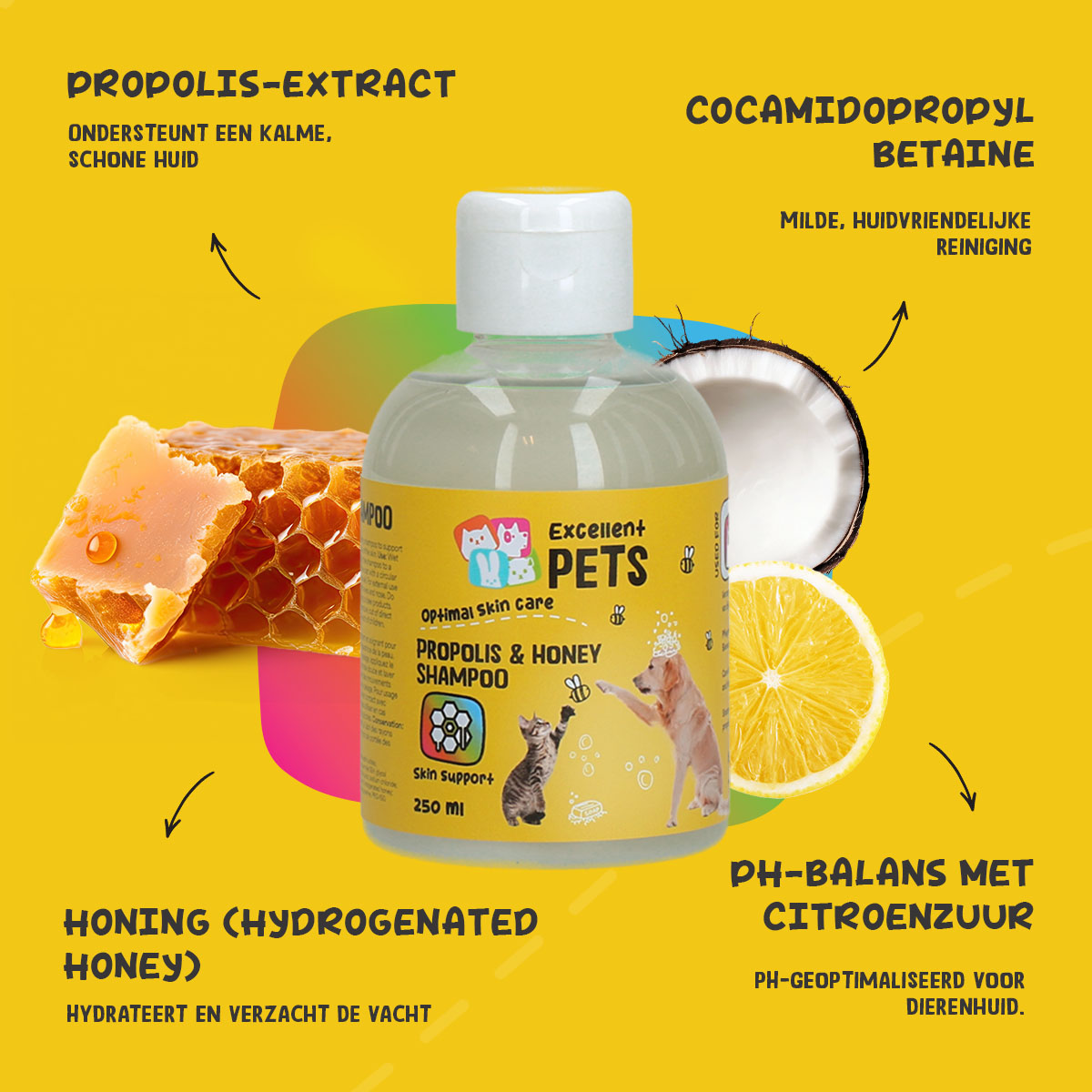Excellent Pets Propolis & Honey Shampoo 250 ml — afbeelding 5