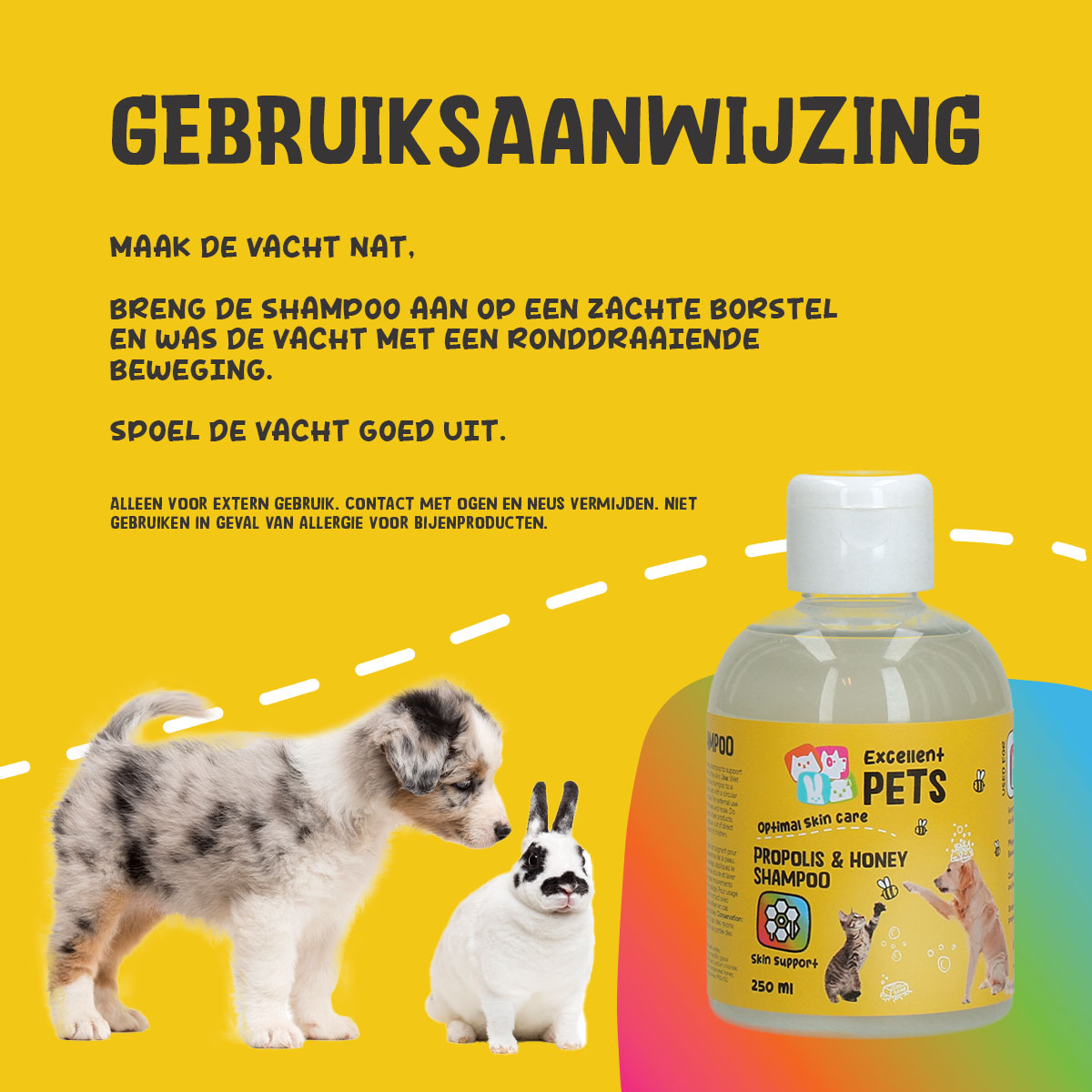 Excellent Pets Propolis & Honey Shampoo 250 ml — afbeelding 6