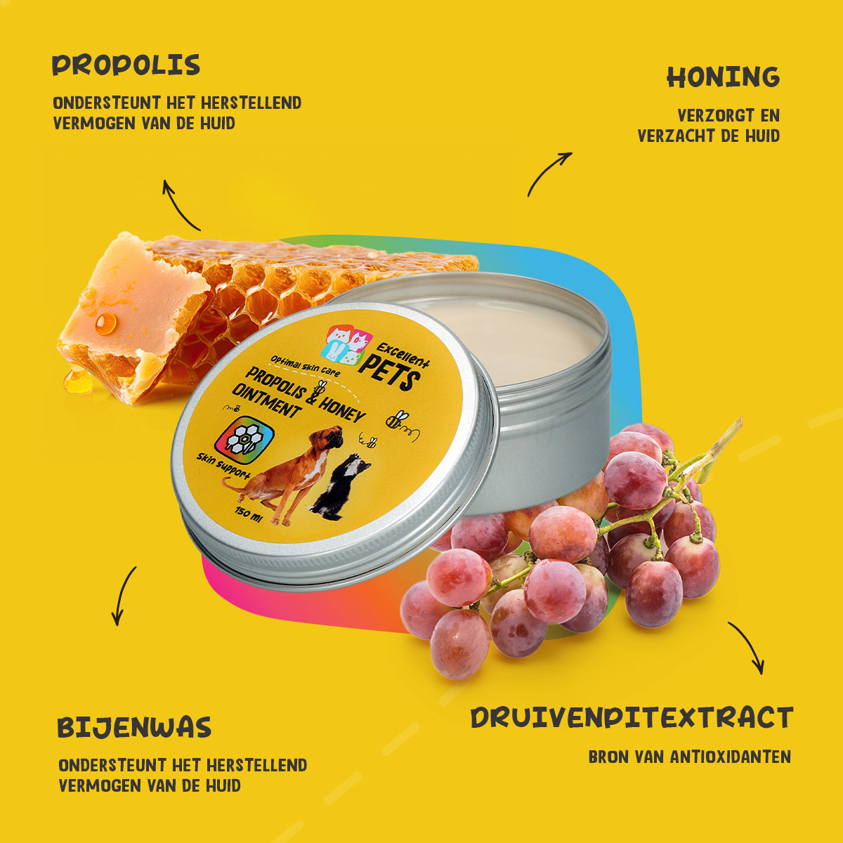 Excellent Pets Propolis & Honey Ointment 150 ml — afbeelding 5