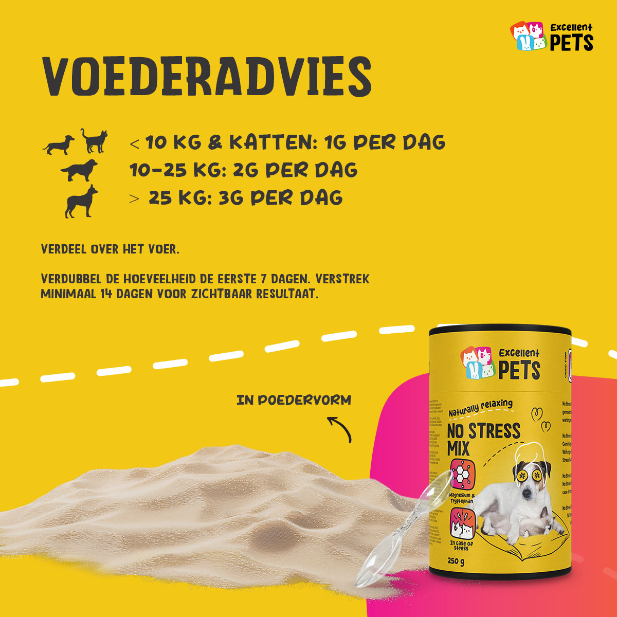 Excellent Pets No Stress Mix 250 g — afbeelding 3