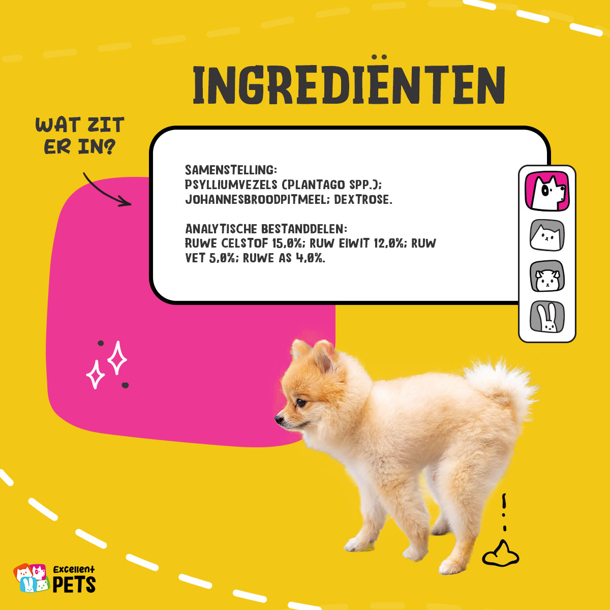 Excellent Pets Dog Psyllium+ 100 g — afbeelding 4