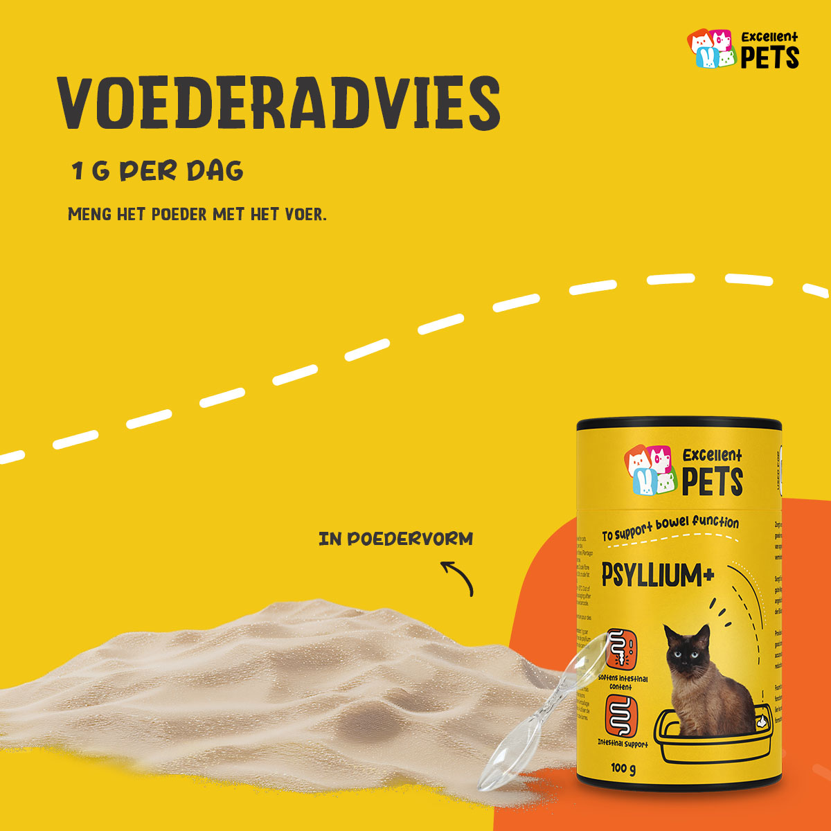 Excellent Pets Cat Psyllium+ 100 g — afbeelding 2