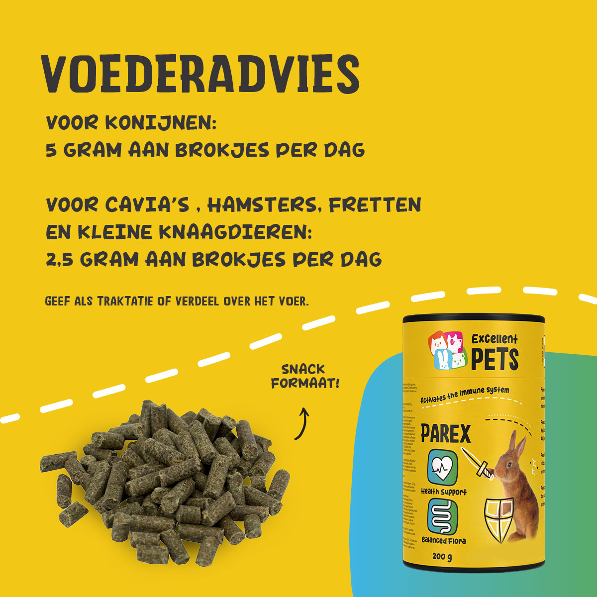 Excellent Pets Rabbit Parex 200 g — afbeelding 3