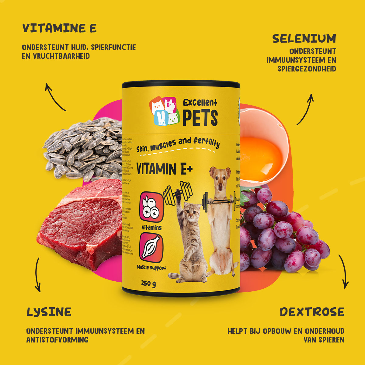 Excellent Pets Vitamin E+ 250 g — afbeelding 5
