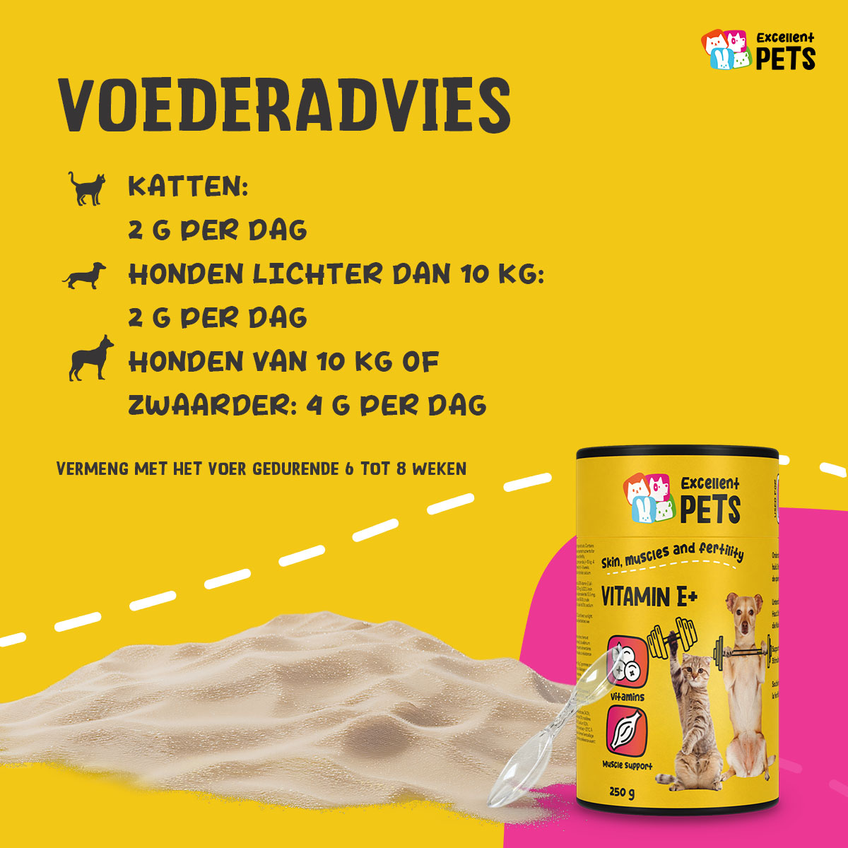 Excellent Pets Vitamin E+ 250 g — afbeelding 2