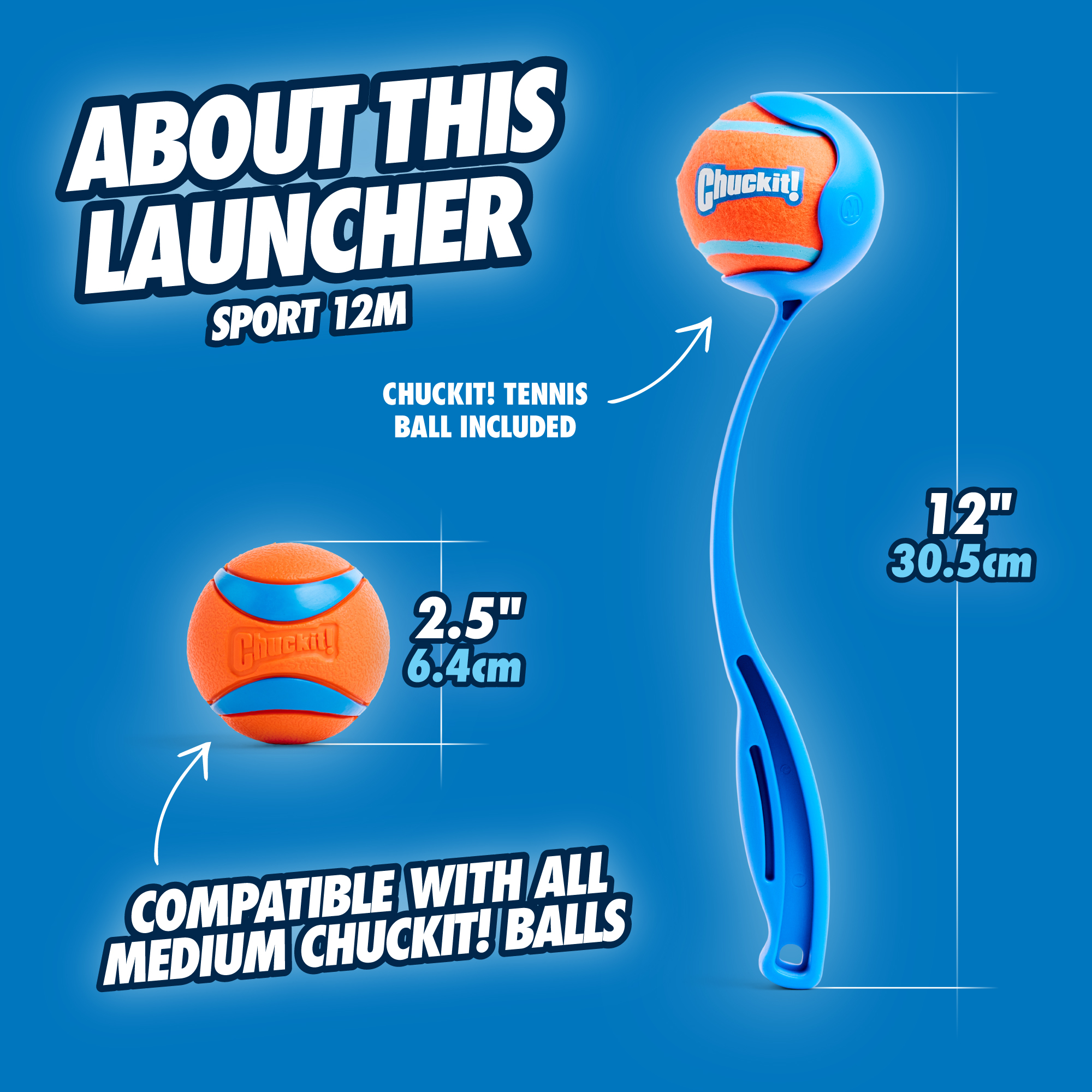 Chuckit! Sport Launcher M - 30 cm — afbeelding 4