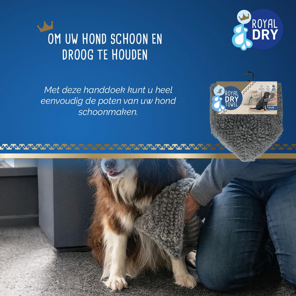 Royal Dry Handdoek Voor Honden — afbeelding 5