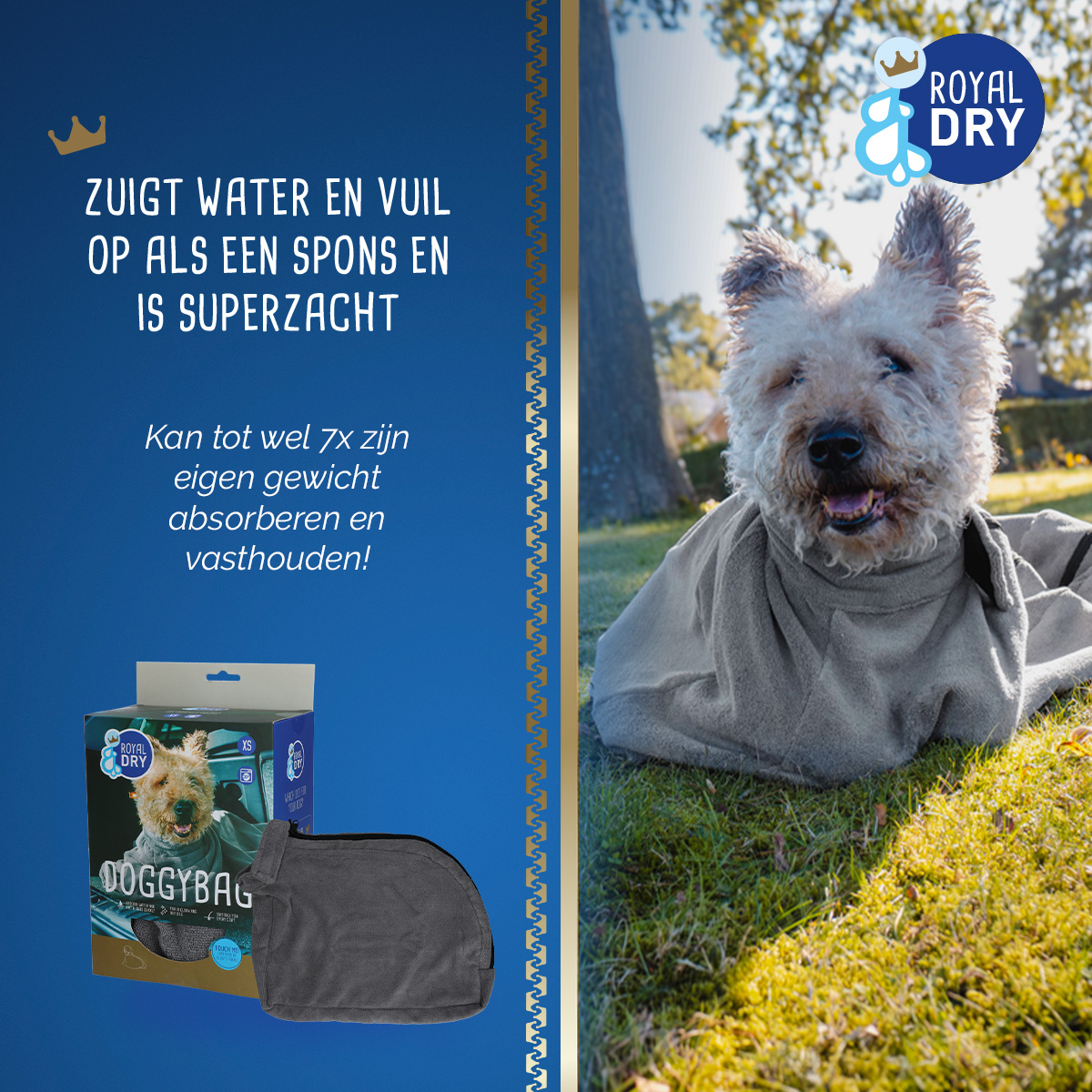 Royal Dry Doggy Bag Droogzak XS — afbeelding 4