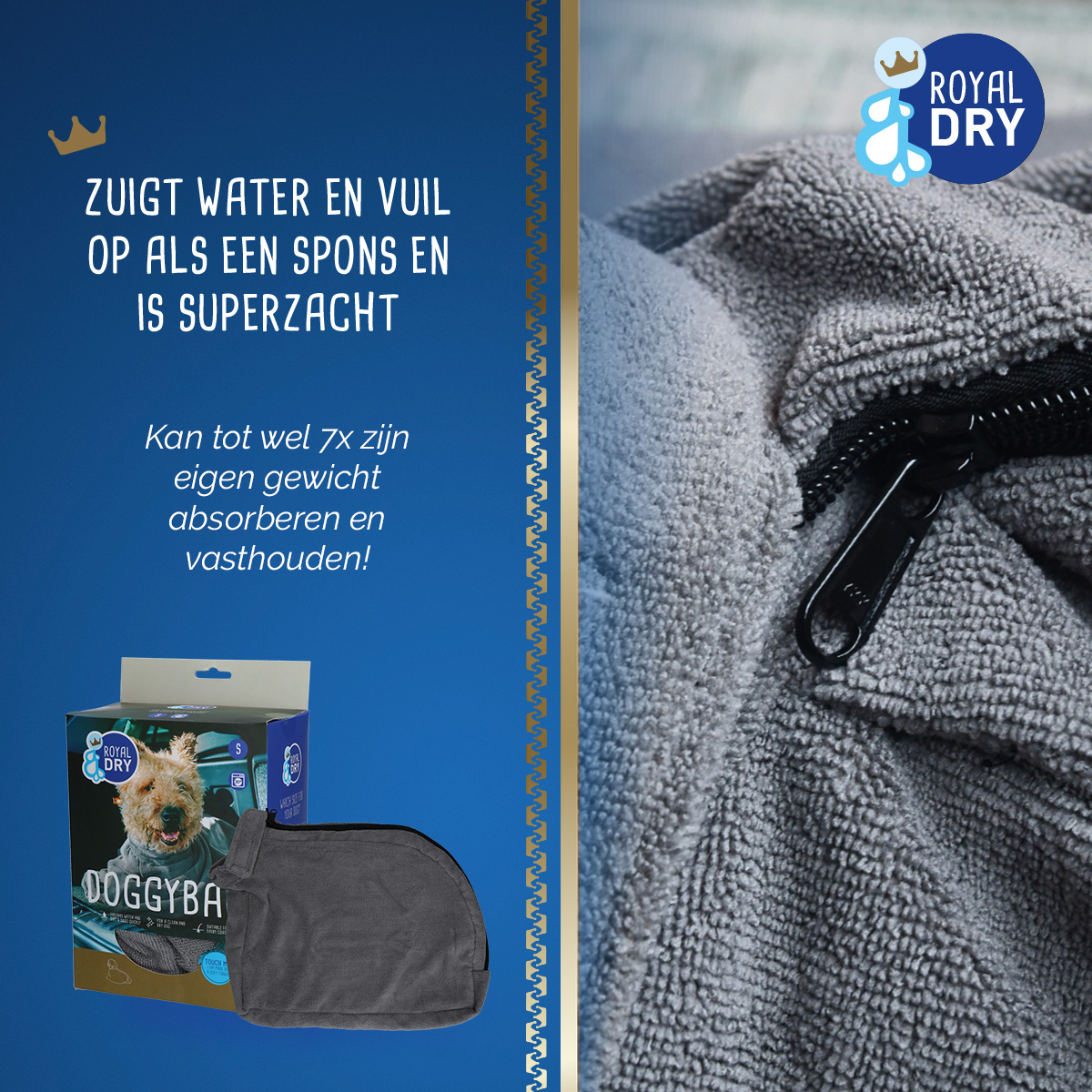 Royal Dry Doggy Bag Droogzak S — afbeelding 4
