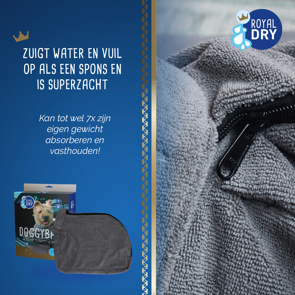 Royal Dry Doggy Bag Droogzak M — afbeelding 4
