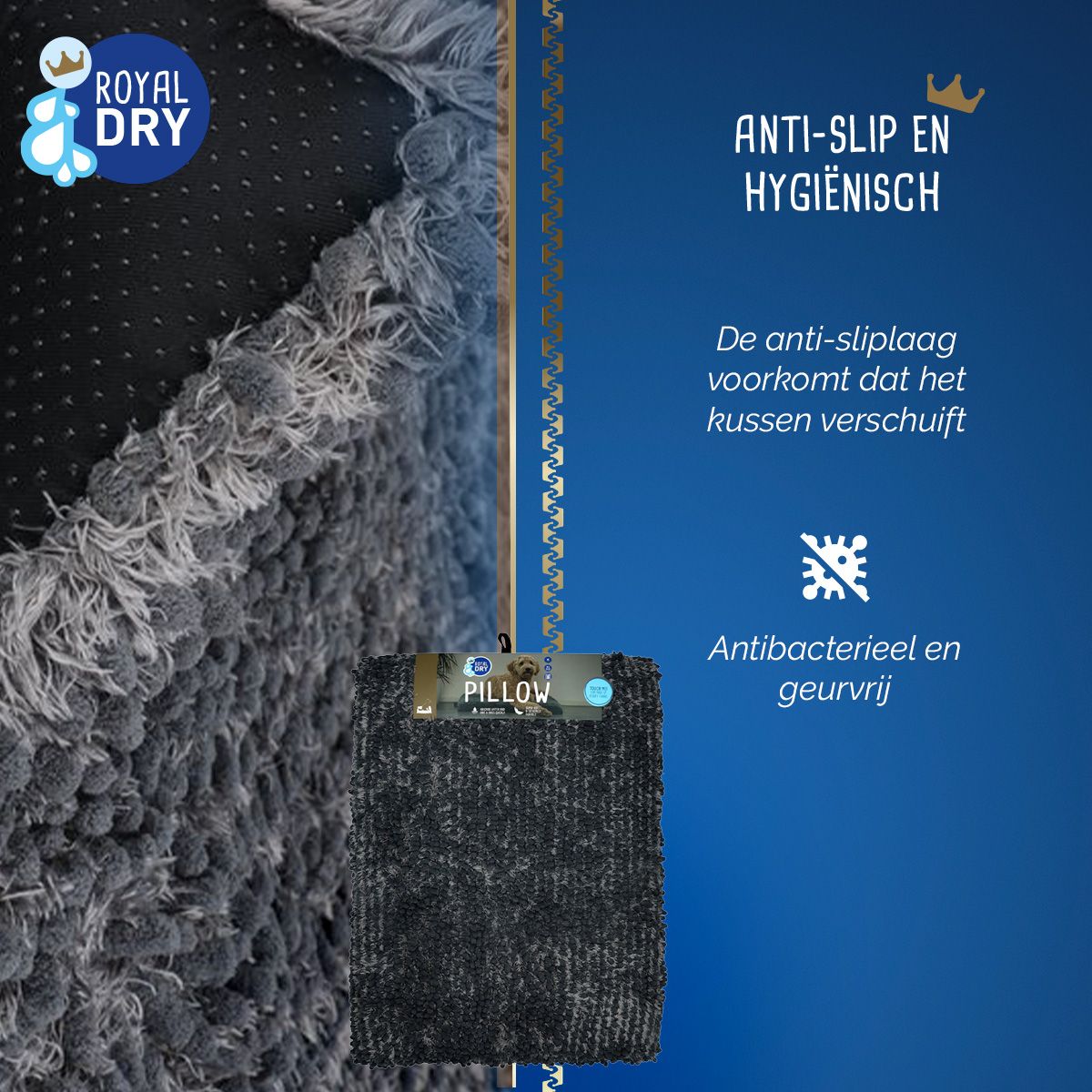 Royal Dry Kussen Voor Honden M (76 x 53 cm) — afbeelding 5