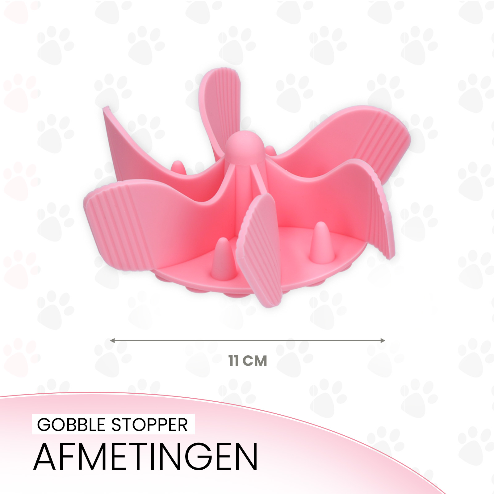 Eat Slow Live Longer Gobble Stopper Roze M — afbeelding 5