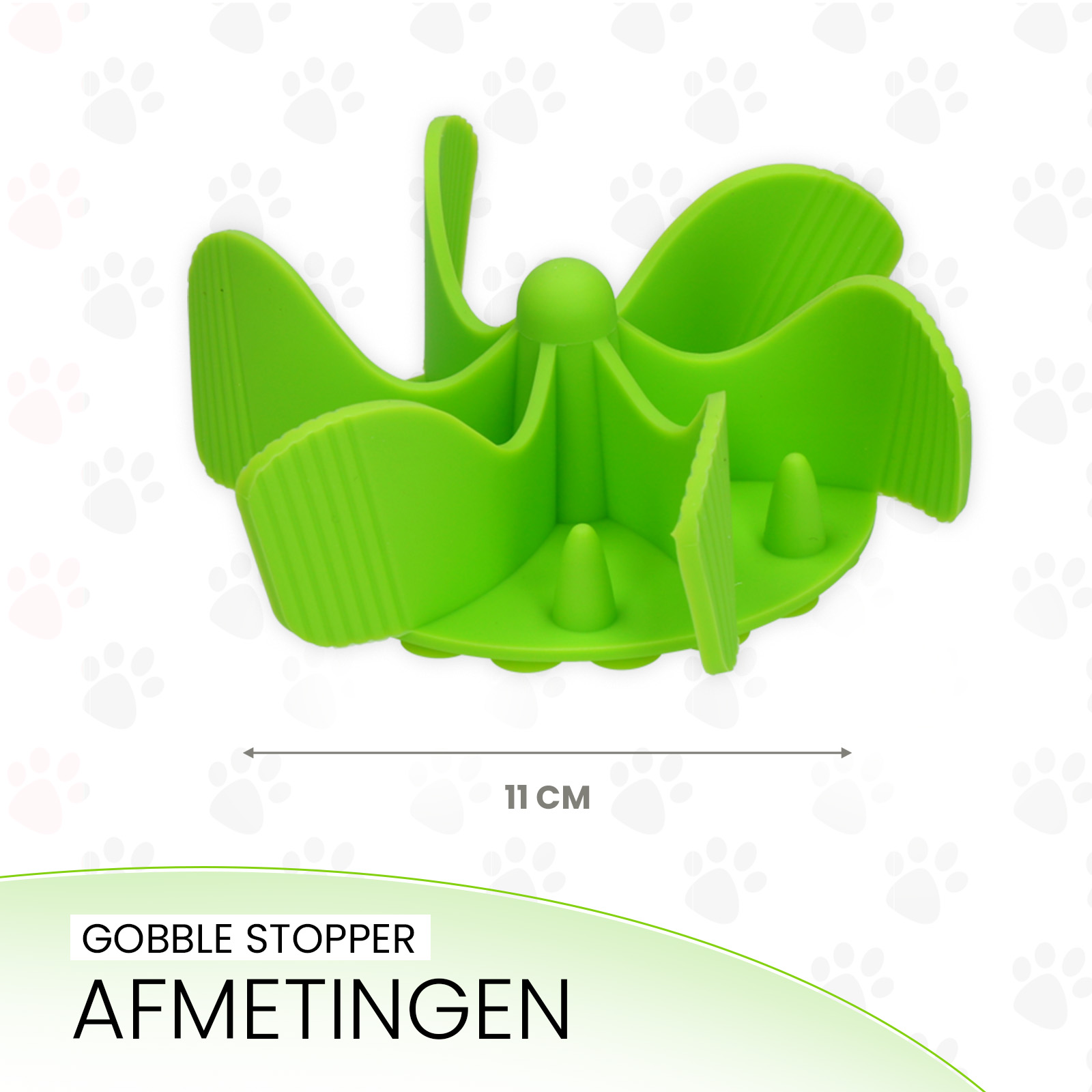 Eat Slow Live Longer Gobble Stopper Groen M — afbeelding 5