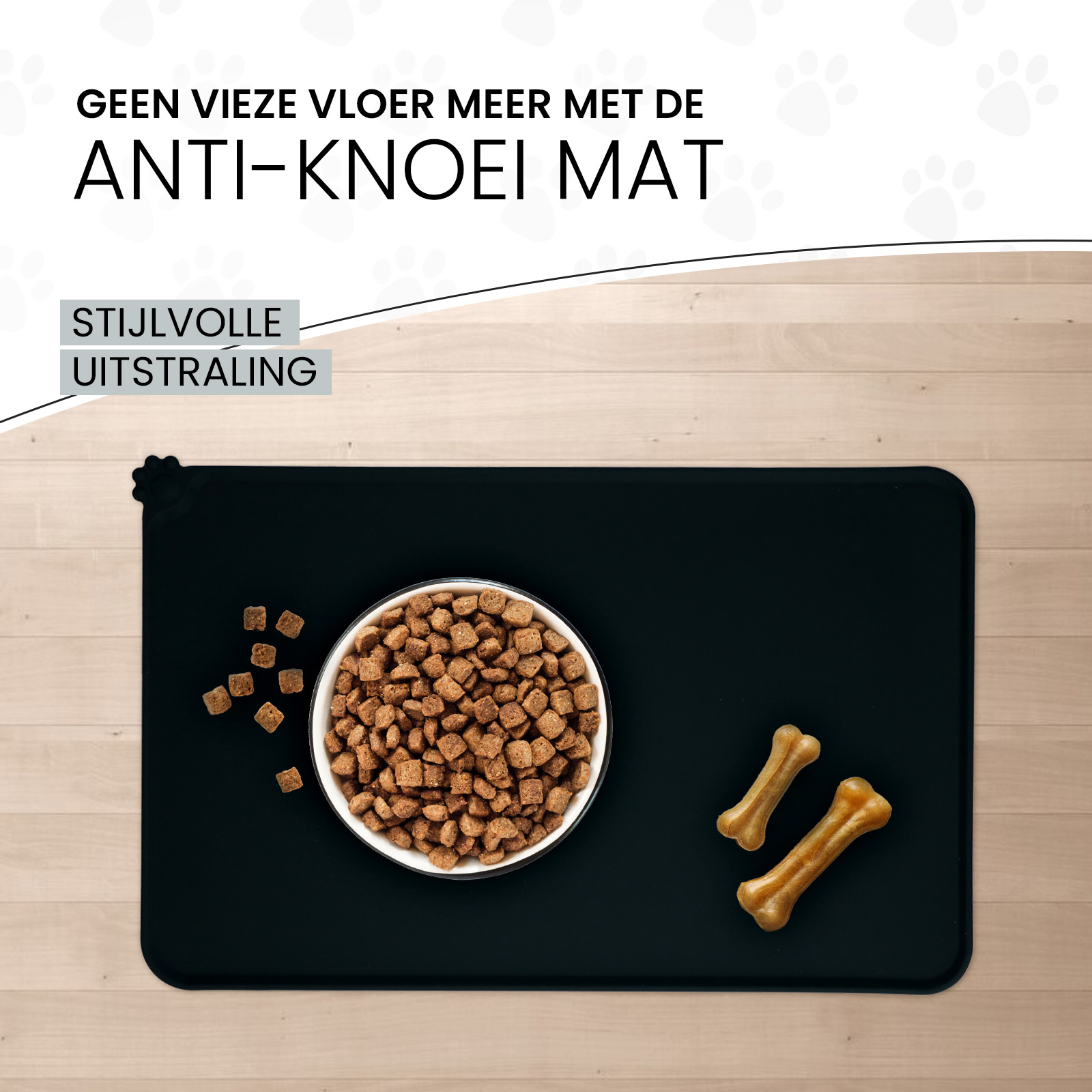 Eat Slow Live Longer Spill Mat S Grijs — afbeelding 4