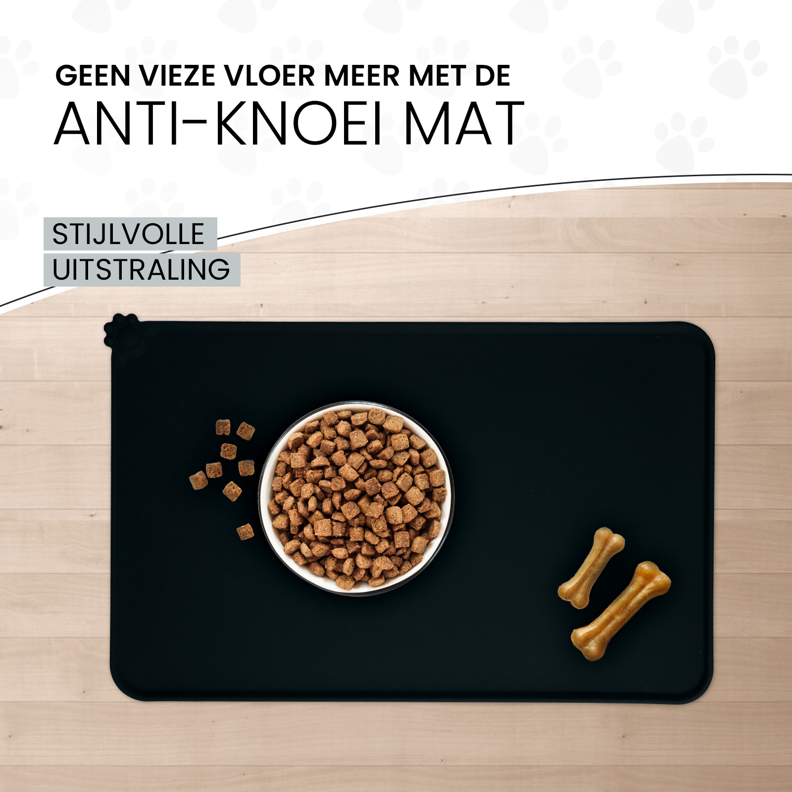 Eat Slow Live Longer Spill Mat M Grijs — afbeelding 4