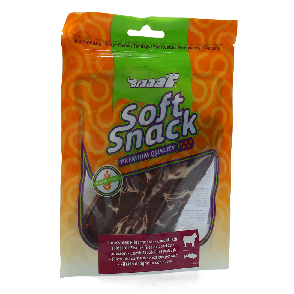 Braaaf Soft Snack Filet - Lam & Vis — afbeelding 4
