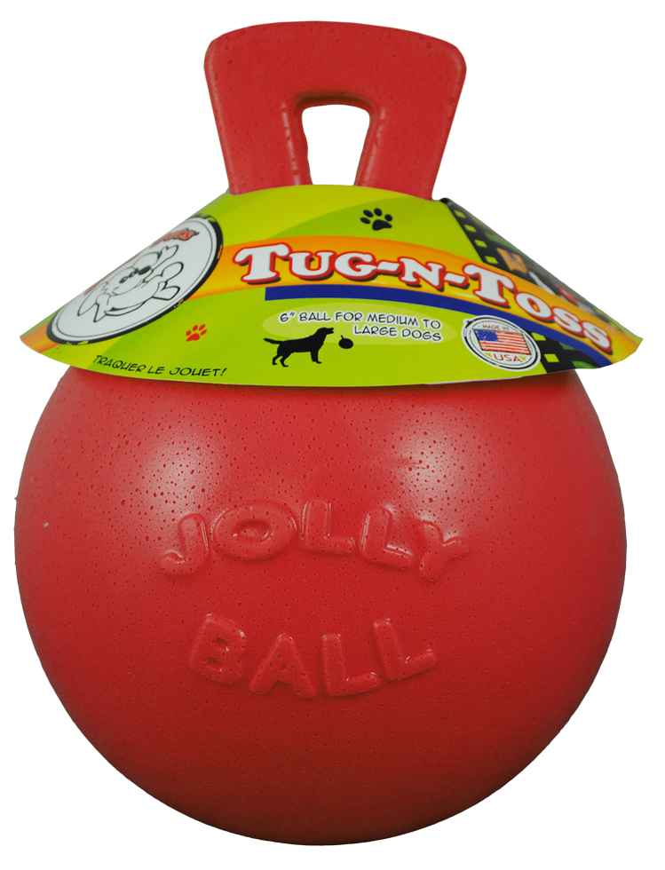 Jolly Tug-n-Toss Rood M (15 cm)