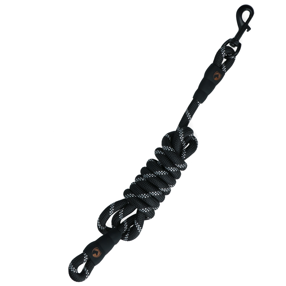 Halstertouw Exclusive Reflective Zwart — afbeelding 2