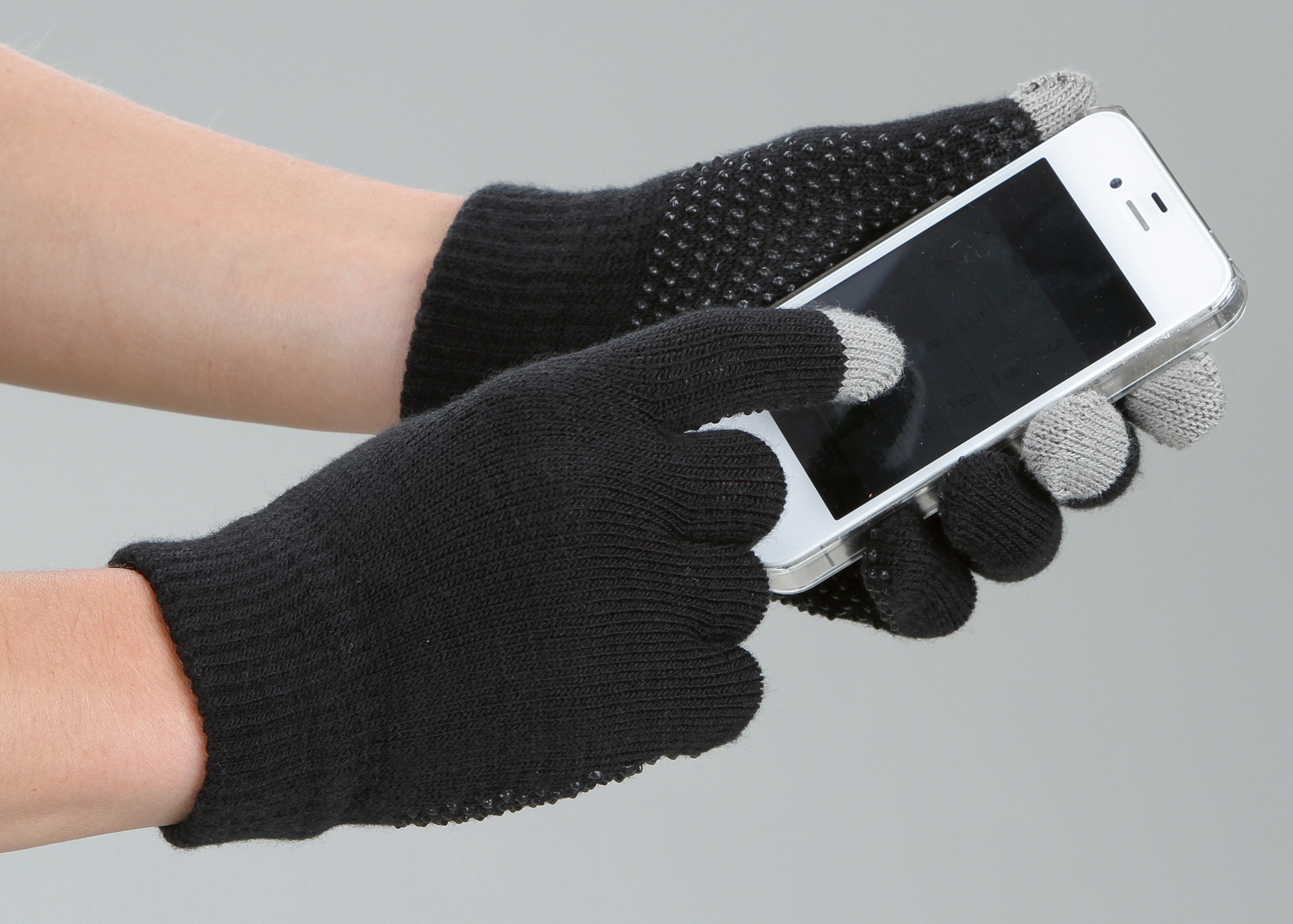 Rijhandschoen Magic Touch zwart 1size4all — afbeelding 2