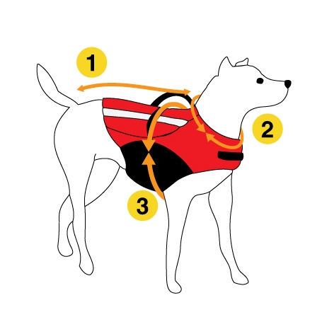Dog Armor Knockdown Coat (Insect Shield) XXXXS (20cm ruglengte) — afbeelding 4