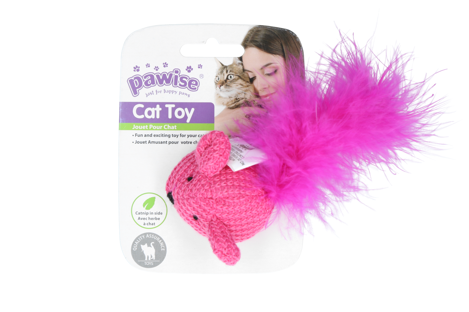 Pawise Cat Toy Wool Mouse — afbeelding 3