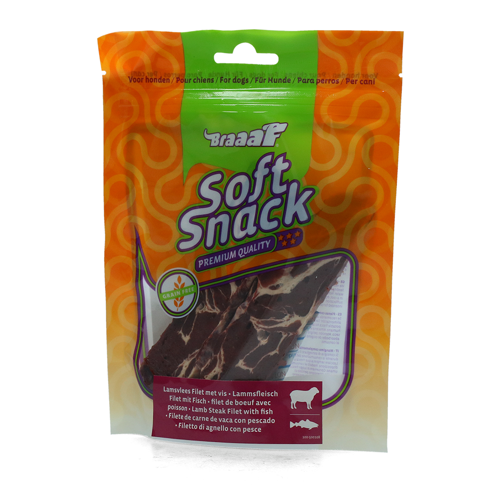 Braaaf Soft Snack Filet - Lam & Vis — afbeelding 5