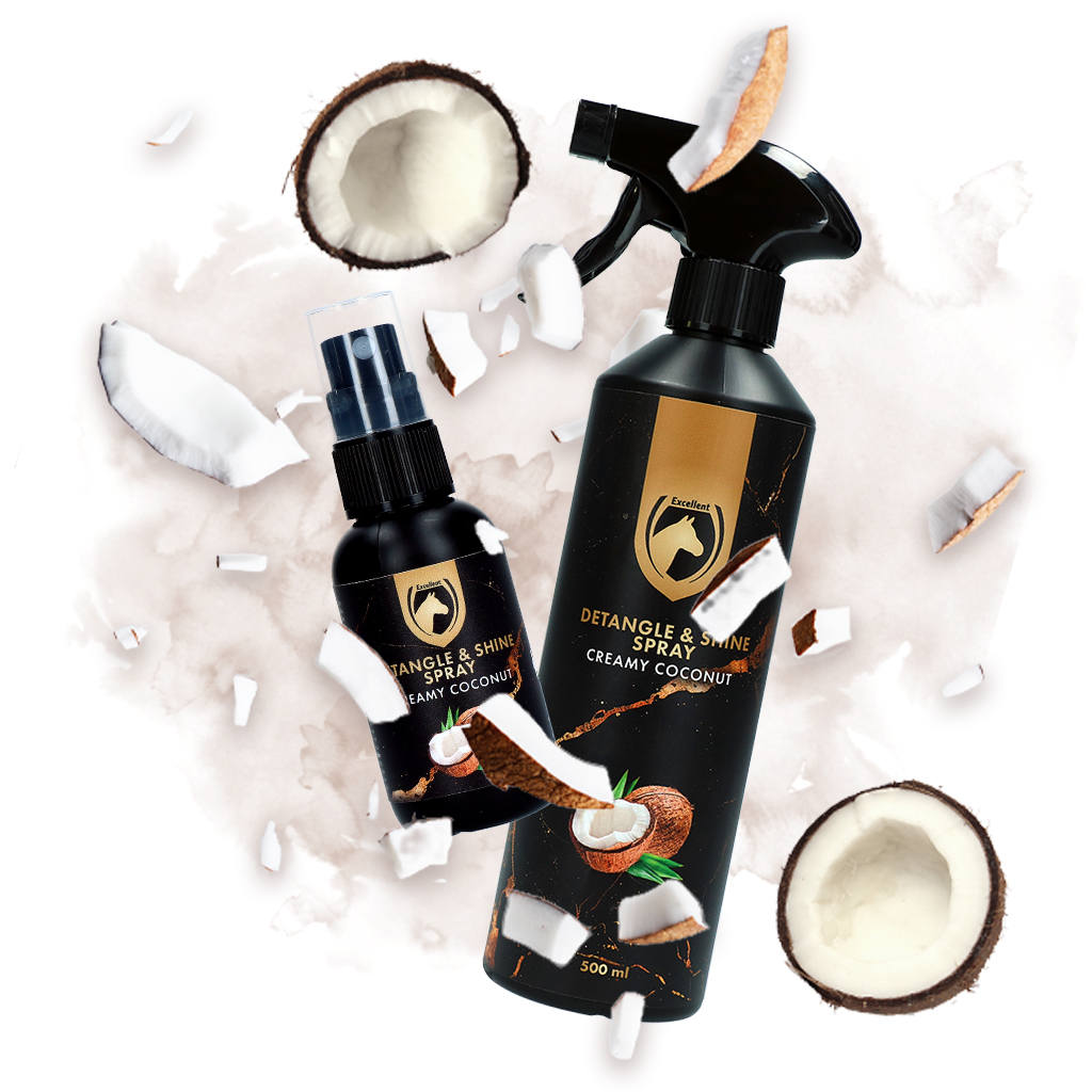 Excellent Horse Detangle & Shine Spray 50 ml Creamy Coconut — afbeelding 2