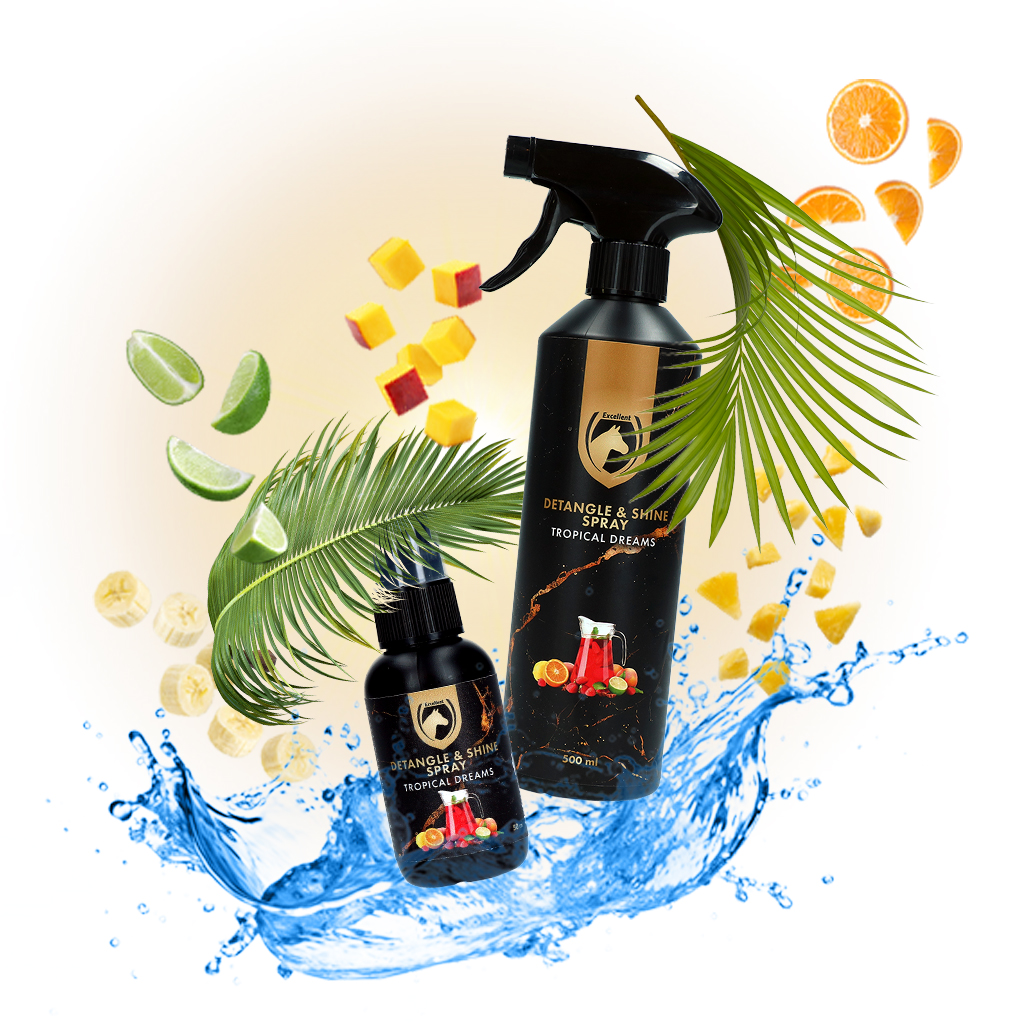 Excellent Horse Detangle & Shine Spray 500 ml Tropical Dreams — afbeelding 2