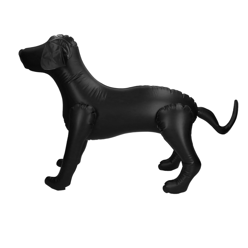 Opblaasbare hond voor promotiedoeleinden in winkels of op evenementen Zwart — afbeelding 2