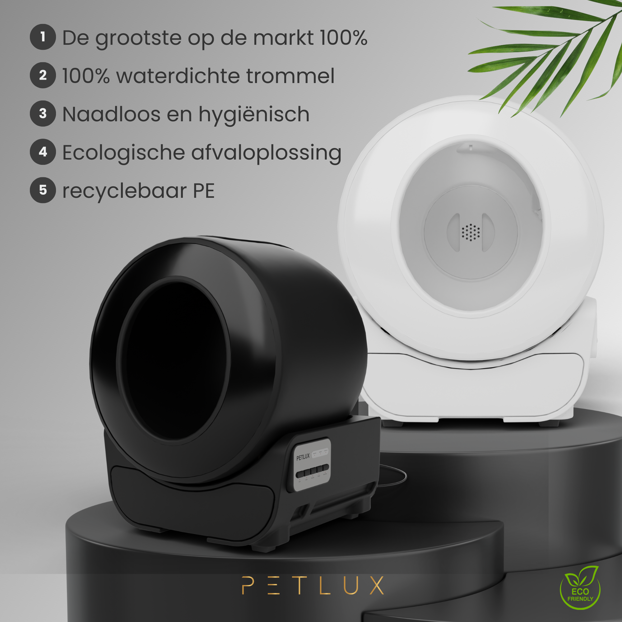 Petlux V3 Automatische Kattenbak Zwart — afbeelding 2