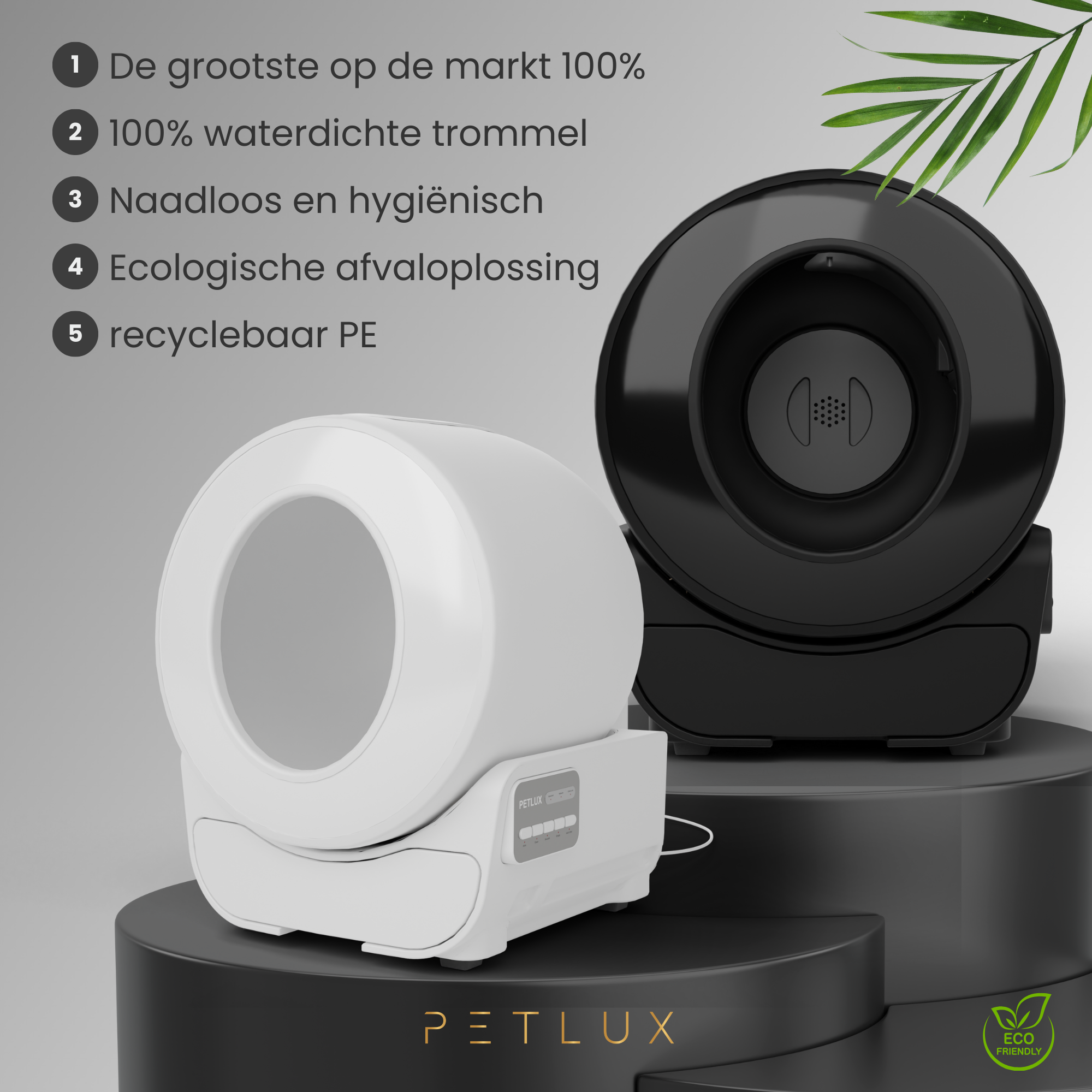 Petlux V3 Automatische Kattenbak Wit — afbeelding 2