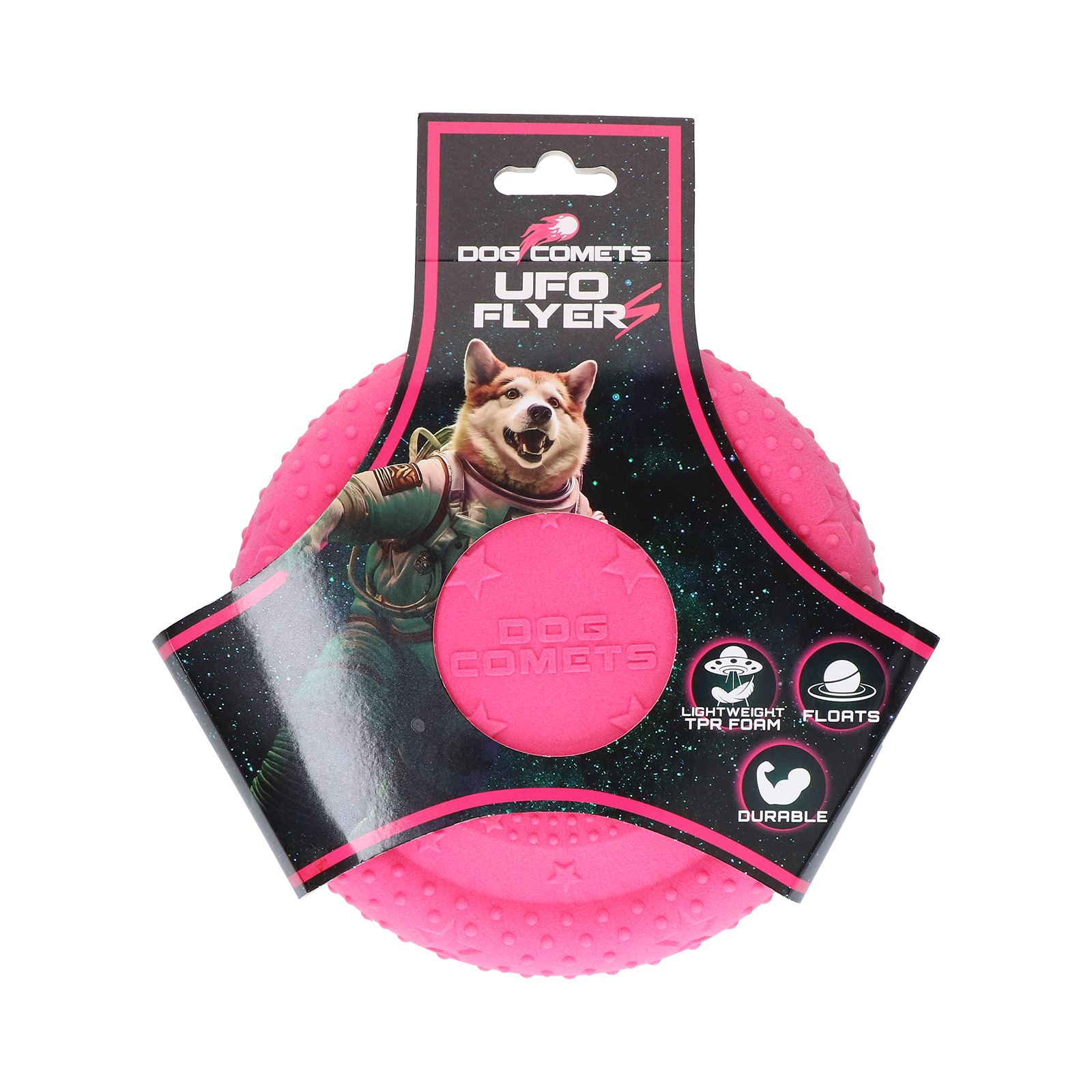 Dog Comets UFO Flyer Roze S
