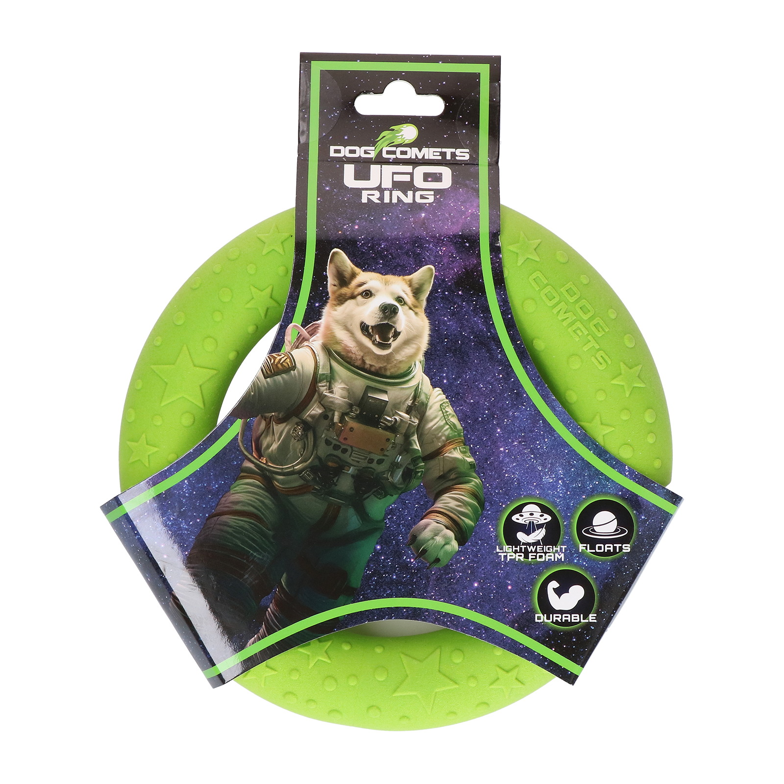 Dog Comets UFO Ring Groen S