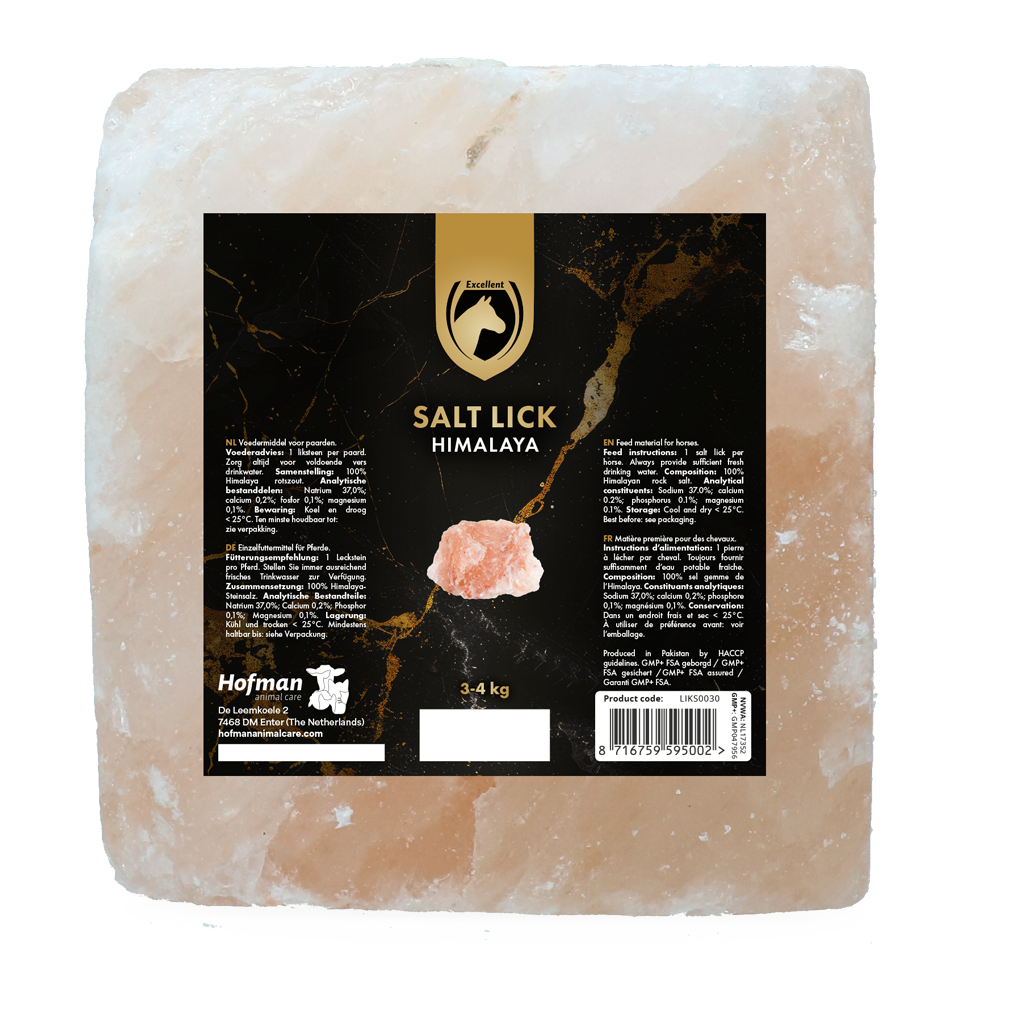 Excellent Horse Salt Lick Himalaya 3-4 kg (Met touw) — afbeelding 4