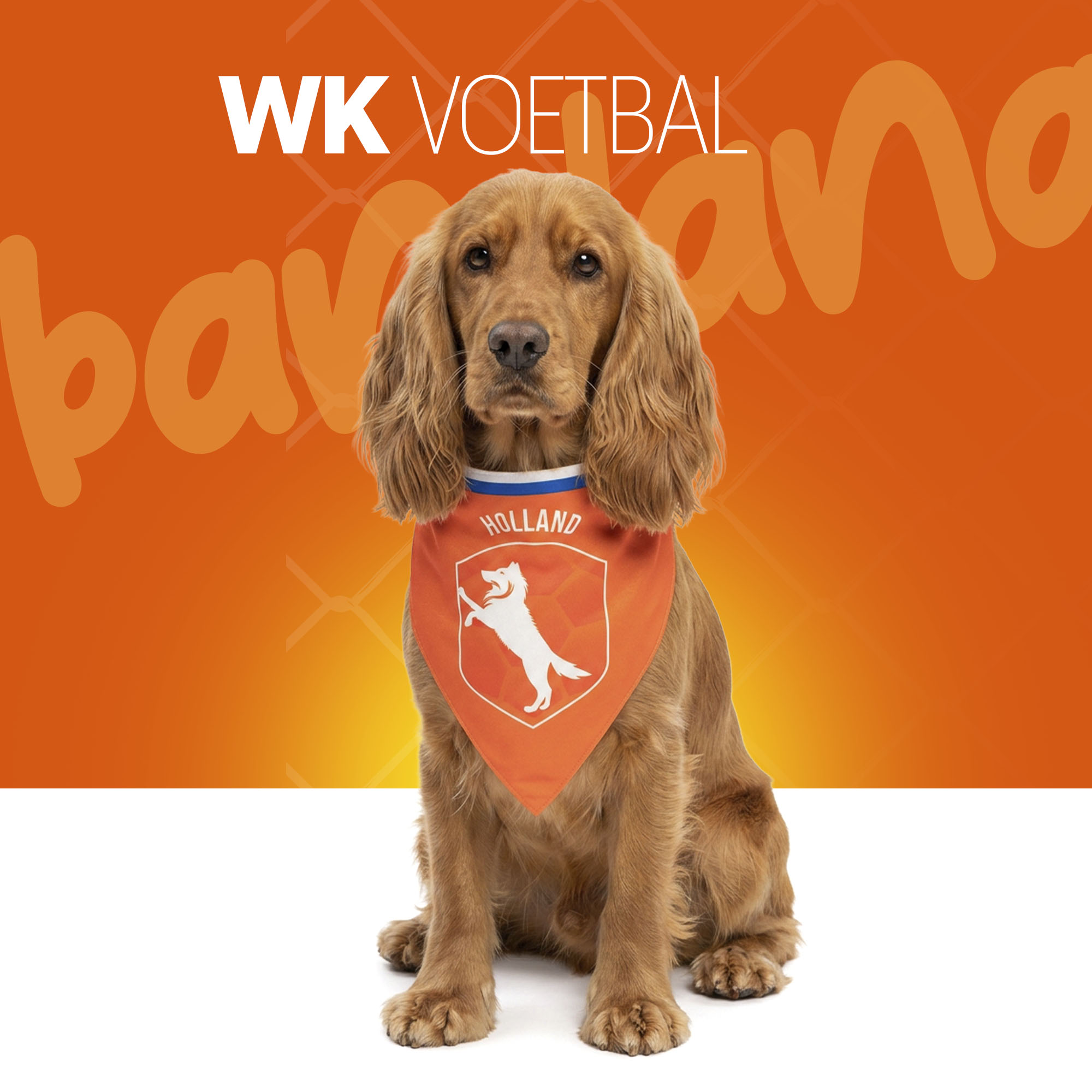 Oranje Bandana Holland M — afbeelding 2