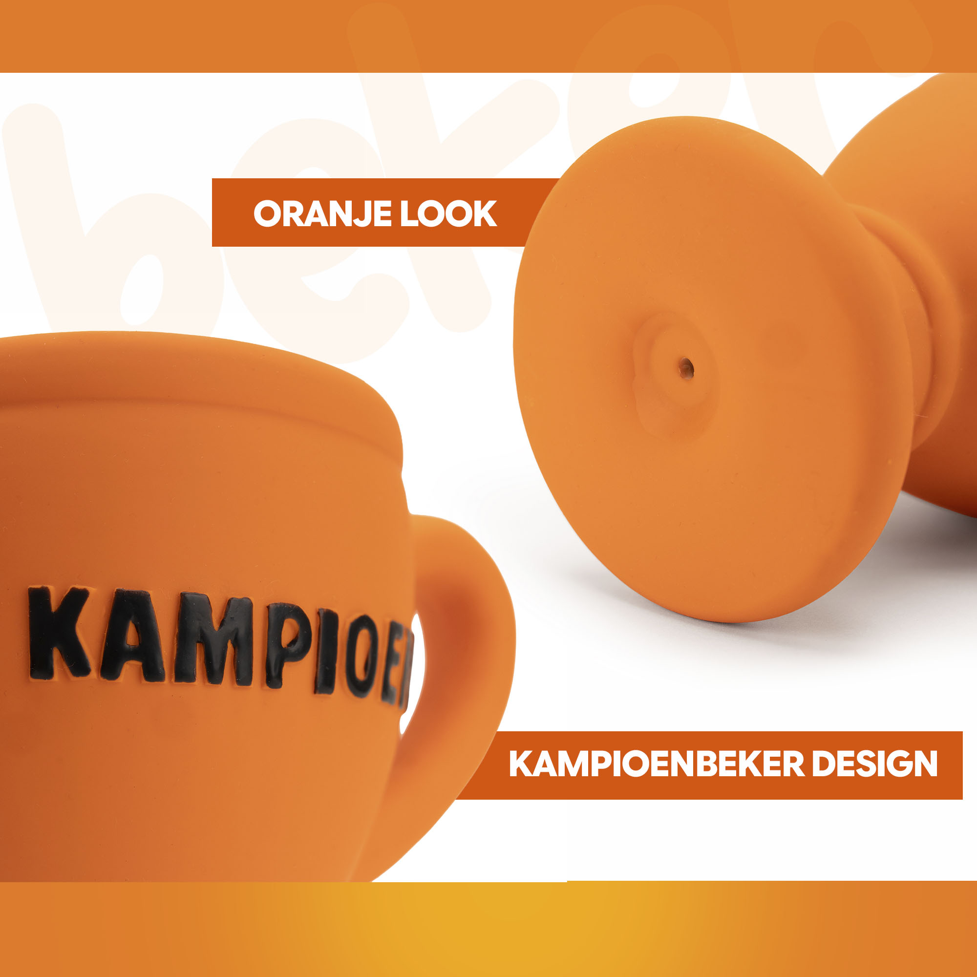 Oranje Latex Hondenspeeltjes WK Beker — afbeelding 5