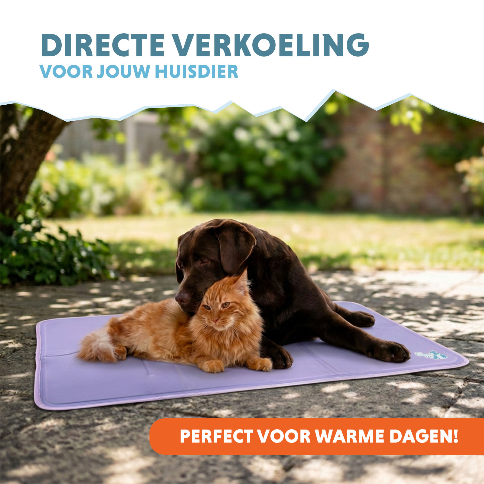 Coolpets Gel Cooling Mat Lila L — afbeelding 2