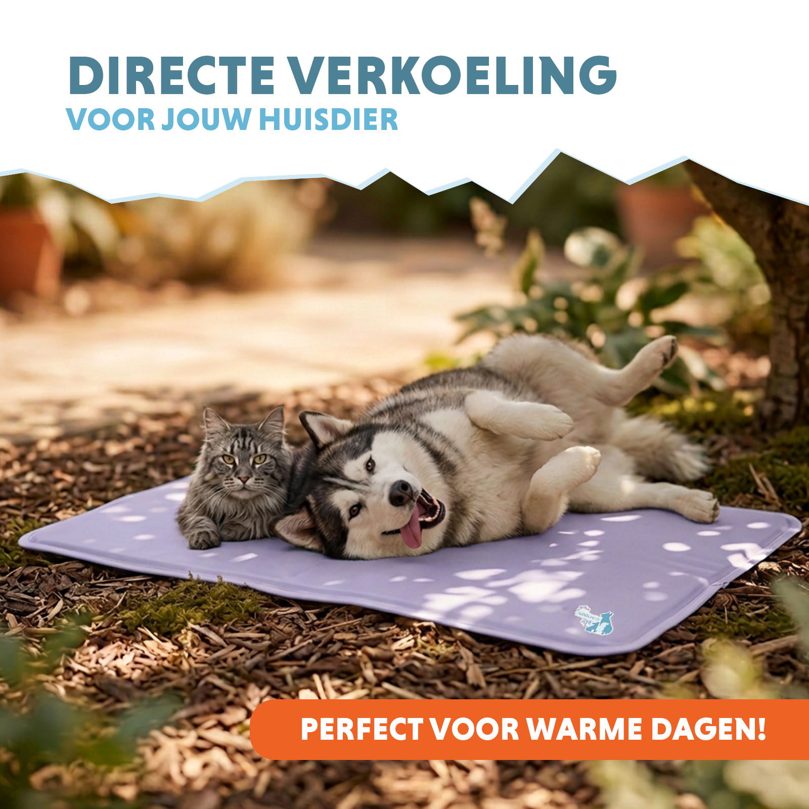 Coolpets Gel Cooling Mat Lila XL — afbeelding 2