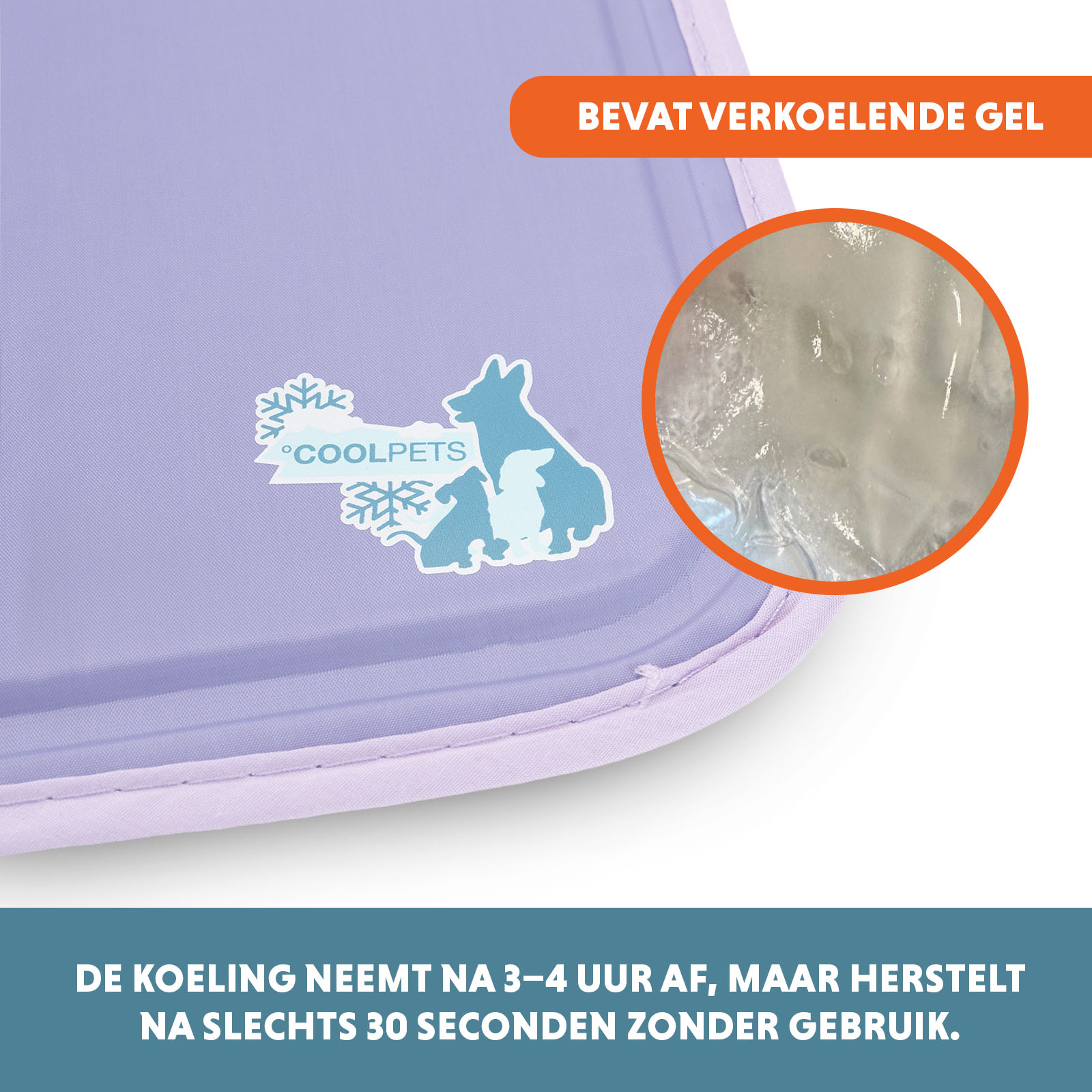 Coolpets Gel Cooling Mat Lila XL — afbeelding 3