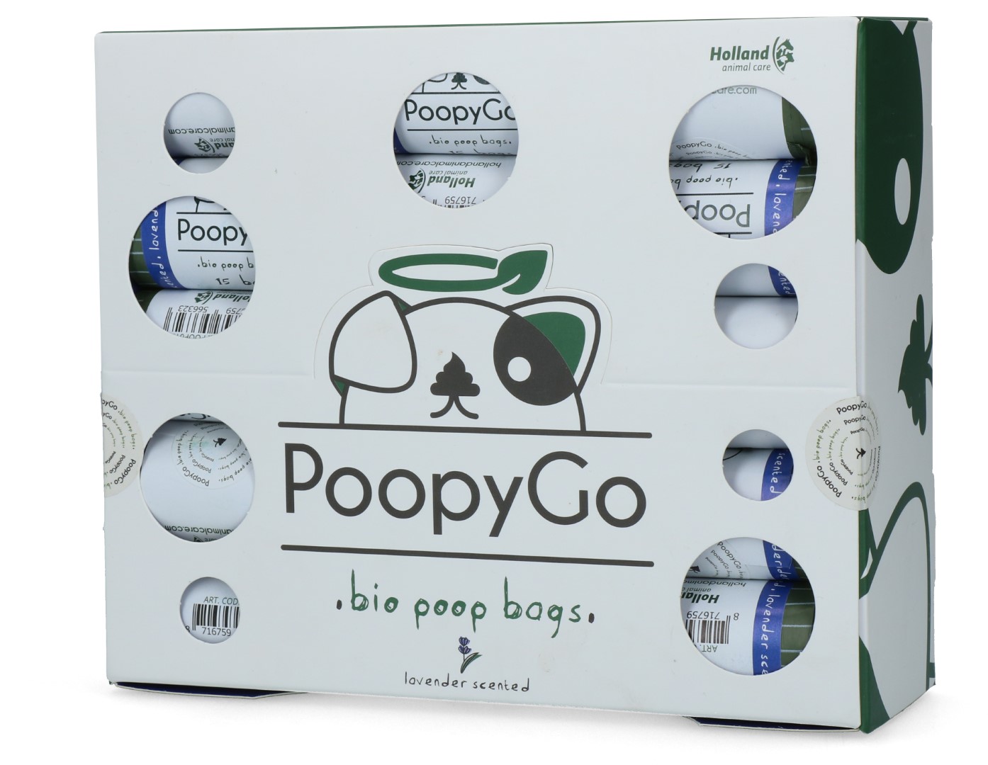 PoopyGo Eco friendly single roll lavendelgeur — afbeelding 6