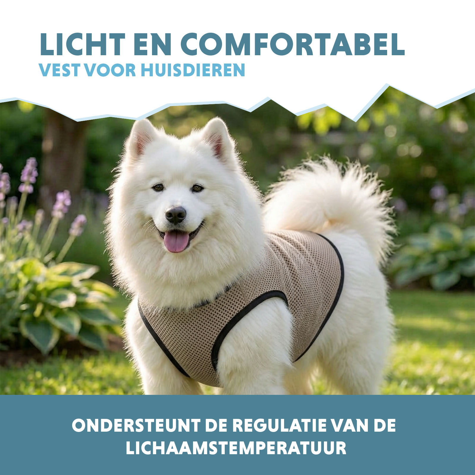 Coolpets Cooling Vest L (back size 35 cm) — afbeelding 4